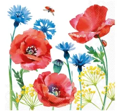 Ambiente Sommer|Serviettentechnik>Serviette "Feldblumen"