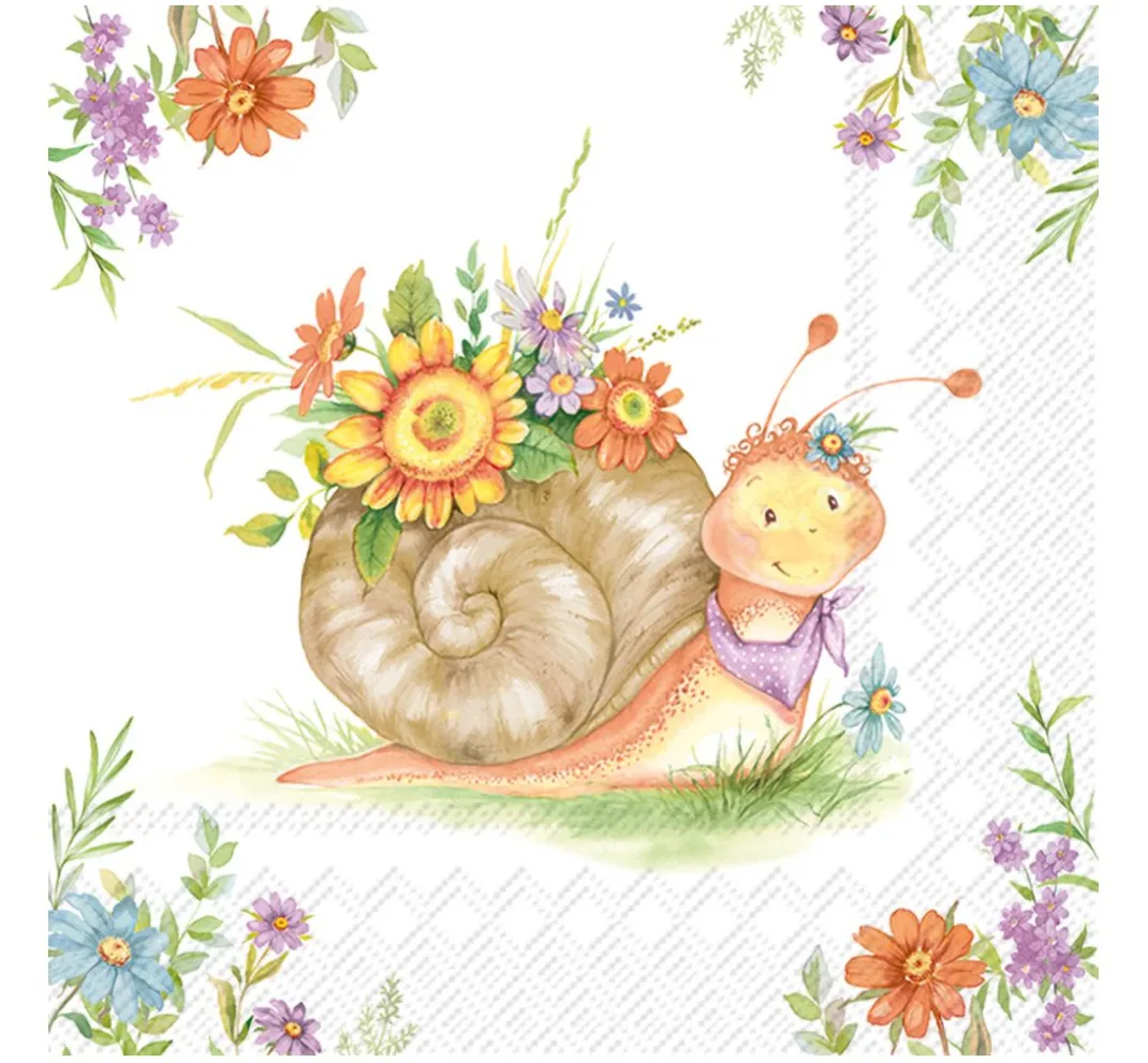 IHR Serviettentechnik|Frühling>Serviette "Flower Hanni"