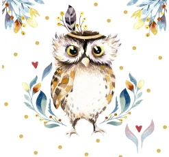 Paper+Design Frühling|Alltäglich>Serviette "Flower Owl"