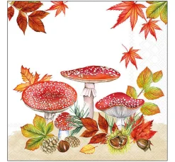 Ambiente Herbst|Serviettentechnik>Serviette "Fly Agaric Group"
