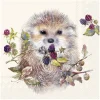IHR Herbst|Serviettentechnik>Serviette "Forest Hedgehog"