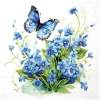 Ambiente Frühling|Serviettentechnik>Serviette "Forget me Not"