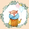 Paper+Design Herbst|Serviettentechnik>Serviette "Fox Balloons"
