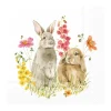 IHR Ostern|Serviettentechnik>Serviette "Freunde im Frühling"