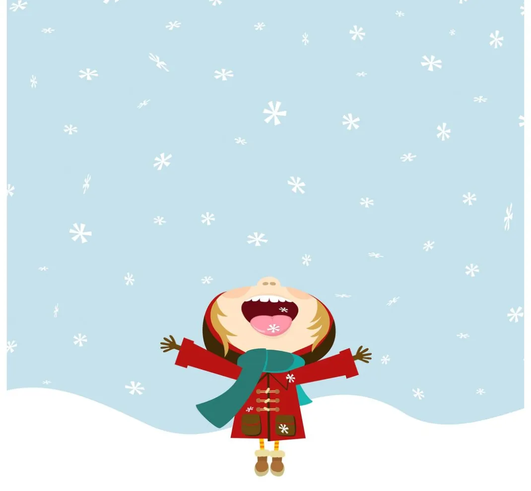 Paper+Design Winter|Serviettentechnik>Serviette "Fröhliches Mädchen im Schnee"