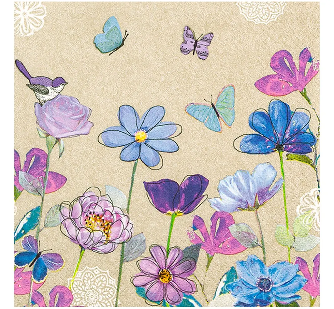 HOME FASHION Sommer|Frühling>Serviette "Frühlingstreffen"