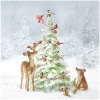 IHR Winter|Serviettentechnik>Serviette "Friends in Snow"