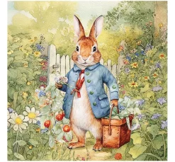 Ambiente Ostern|Serviettentechnik>Serviette "Garden Bunny"