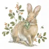 IHR Ostern|Serviettentechnik>Serviette "Gartenhase"