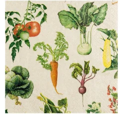 HOME FASHION Frühling|Serviettentechnik>Serviette "Gemüsegarten"