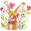 Ambiente Ostern|Serviettentechnik>Serviette "Girl Bunny"