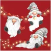 Ambiente Weihnachten|Serviettentechnik>Serviette "Gnomes On The Light Chain"