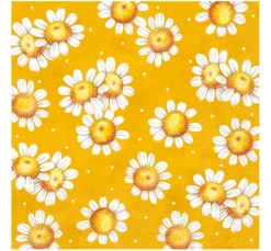 IHR Frühling|Serviettentechnik>Serviette "Gänseblümchen Traum"