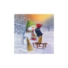 Ambiente Winter|Serviettentechnik>Serviette "Good Night Snowmen"