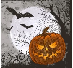 Paper+Design Herbst|Serviettentechnik>Serviette "Halloween Time"