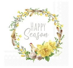 IHR Ostern|Serviettentechnik>Serviette "Happy Season"