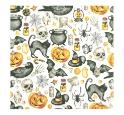HOME FASHION Herbst|Serviettentechnik>Serviette "Hocus Pocus"