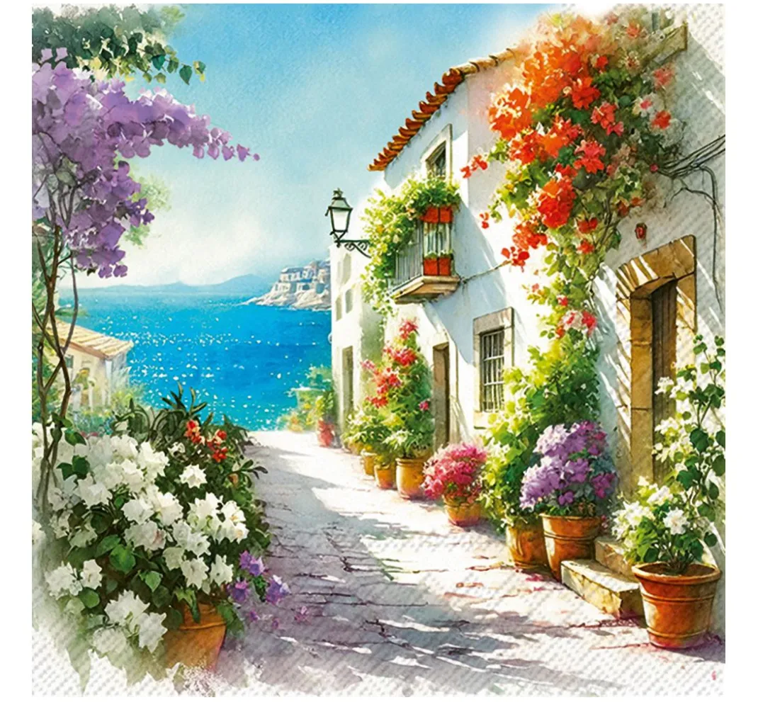 IHR Serviettentechnik|Sommer>Serviette "Holiday Time"