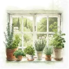 IHR Serviettentechnik|Frühling>Serviette "Homegrown Herbs"