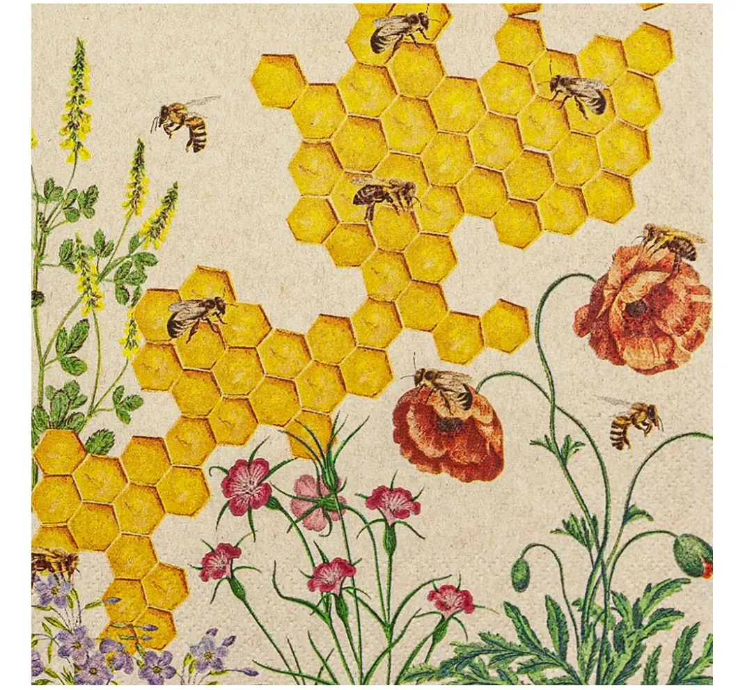 HOME FASHION Frühling|Serviettentechnik>Serviette "Honey Time"