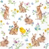 IHR Ostern|Frühling>Serviette "Häschen und Küken"