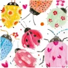 IHR Serviettentechnik|Frühling>Serviette "Joyful Ladybugs"