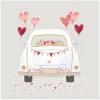Ambiente Anlässe|Serviettentechnik>Serviette "Just Married Car"