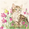 IHR Frühling|Serviettentechnik>Serviette "Katze Minka"