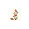 HOME FASHION Weihnachten|Serviettentechnik>Serviette "Katze und Geschenke"