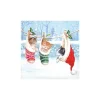 Ambiente Winter|Serviettentechnik>Serviette "Kitten Trio"