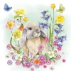 Ambiente Ostern|Serviettentechnik>Serviette "Kleines Kaninchen"