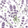 HOME FASHION Sommer|Serviettentechnik>Serviette "Lavender Love"