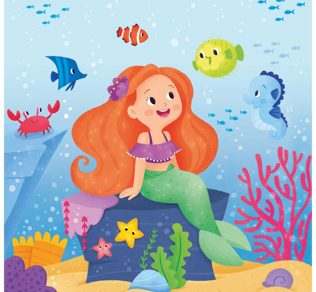 Ambiente Maritim|Alltäglich>Serviette "Lovely Mermaid"