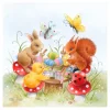 Ambiente Ostern|Serviettentechnik>Serviette "Malstunde"