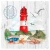 Ambiente Maritim|Serviettentechnik>Serviette "Maritime Grüße"