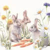 Ambiente Ostern|Serviettentechnik>Serviette "Möhren Leckerbissen"