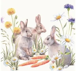 Ambiente Ostern|Serviettentechnik>Serviette "Möhren Leckerbissen"
