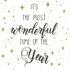 Paper+Design Weihnachten|Serviettentechnik>Serviette "Most Wonderful Time"