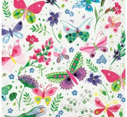 Stewo Frühling|Serviettentechnik>Serviette "My Butterflies"