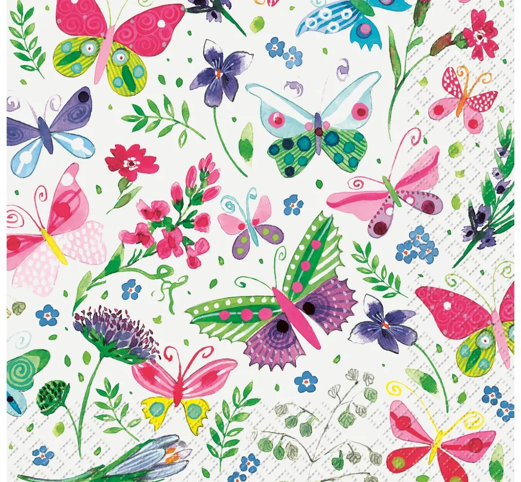 Stewo Frühling|Serviettentechnik>Serviette "My Butterflies"