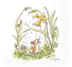 IHR Frühling|Serviettentechnik>Serviette "Natur Dusche"