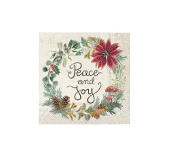 IHR Winter|Serviettentechnik>Serviette "Peace and Joy"