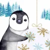 Paper+Design Weihnachten|Serviettentechnik>Serviette "Pinguin im Winter"