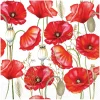Ambiente Serviettentechnik|Frühling>Serviette "Poppy over White"