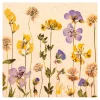 HOME FASHION Frühling|Serviettentechnik>Serviette "Pressed Flowers"
