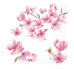 IHR Frühling|Serviettentechnik>Serviette "Sakura Rose"