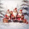 Ambiente Weihnachten|Serviettentechnik>Serviette "Santa Triplets"