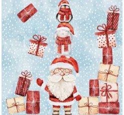Paper+Design Weihnachten|Serviettentechnik>Serviette "Santas Helpers"