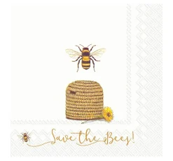 IHR Sommer|Serviettentechnik>Serviette "Save the Bees!"