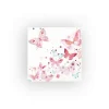 HOME FASHION Frühling|Serviettentechnik>Serviette "Schöne Schmetterlinge", rose